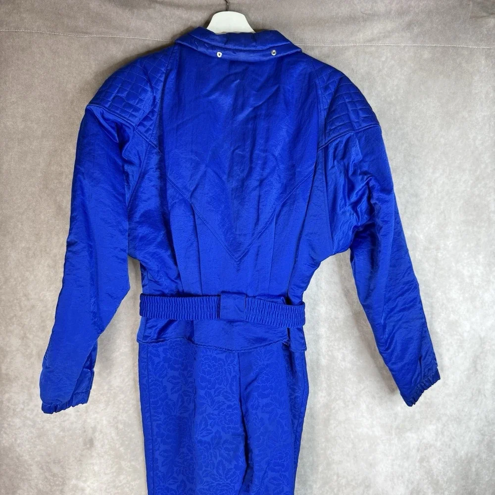 Vintage Nils Full Body Ski Suit In Cobalt Blue Women's Size 10‎